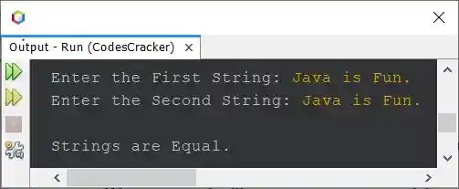 java compare two strings character by character