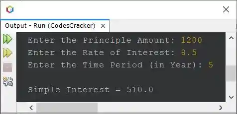 java compute simple interest