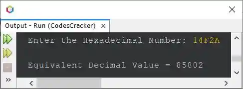 java convert hexadecimal to decimal