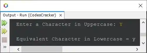 java convert uppercase character to lowercase