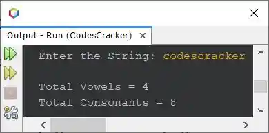 java count vowels in string
