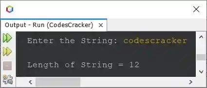 java find length of string