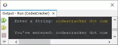 java get complete string input