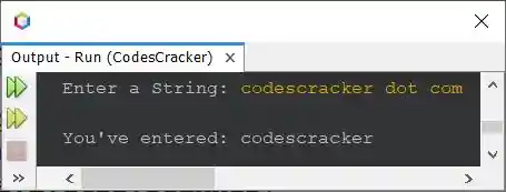 java get string input from user
