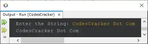 java print string program