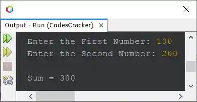 Java Program add two numbers using pointer