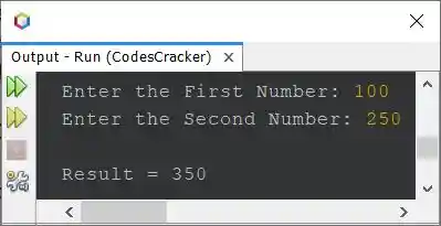 Java Program add two numbers