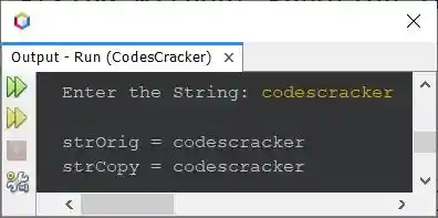 java program copy string