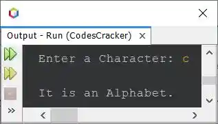 java program to check alphabet