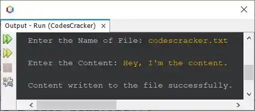java program write to file