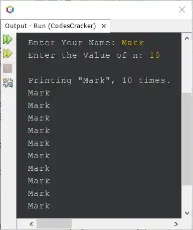 Java Programming examples with output