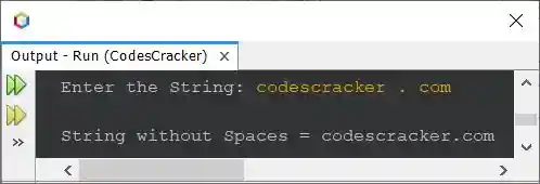 java remove all spaces from string