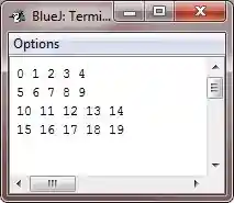 java two dimensional array