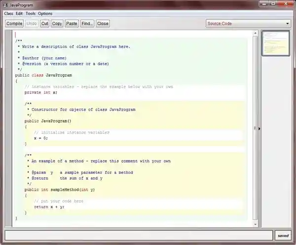 run java program using bluej