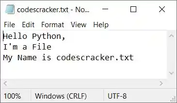 append content to file python