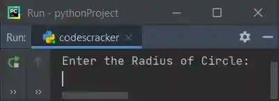 calculate area of circle python