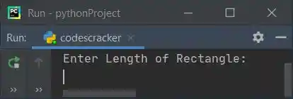 calculate area of rectangle python