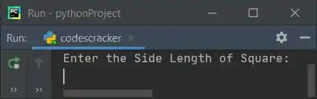 calculate area of square python