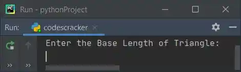 calculate area of triangle python