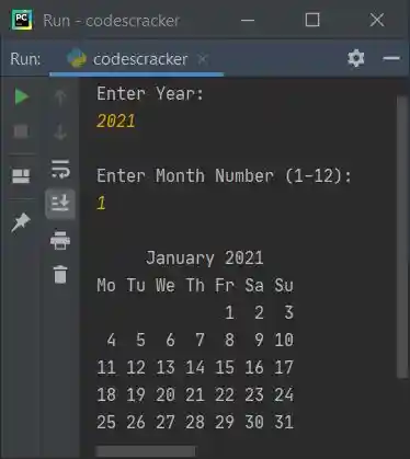 calendar python