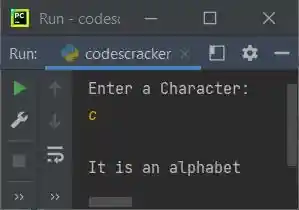 check alphabet python