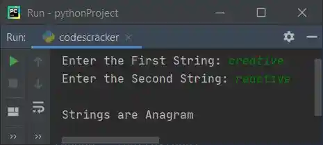 check anagram string python