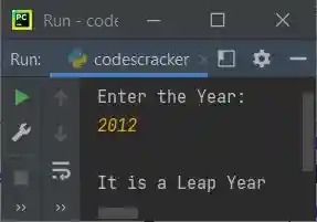 check leap year or not python