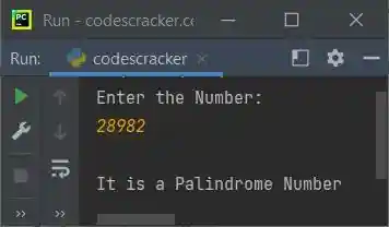 check palindrome or not python