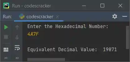 convert hexadecimal to decimal python