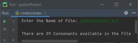 count consonants in file python