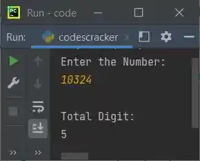 count digits in number python