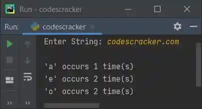 count each vowels using list python