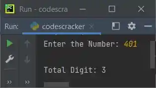 count number of digits in number python