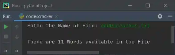 count number of words in file python