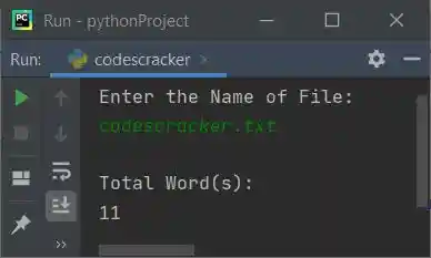count words in text file python