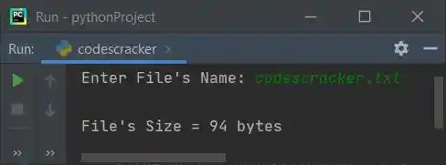 find file size python