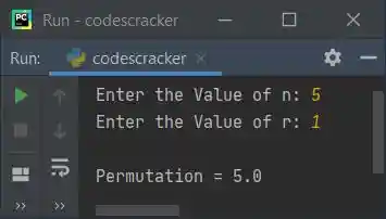 find permutation combination python