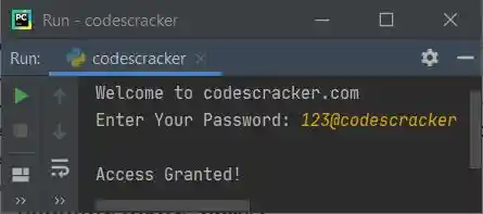 if statement password protection