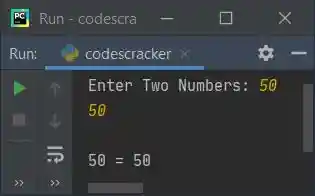 largest of two number python