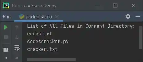 list files in directory python