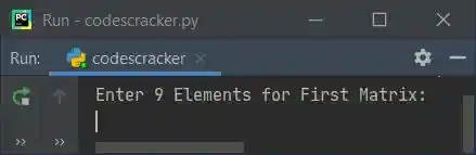 matrix multiplication python