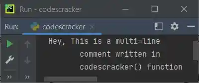 multi-line comment in Python