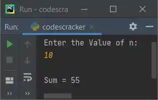 natural number sum python