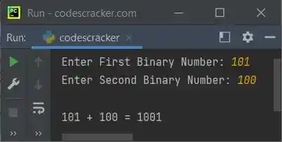 python add binary numbers