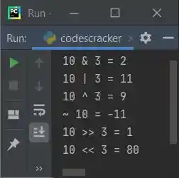 python bitwise operators