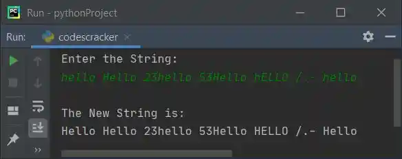 python capitalize all words in string