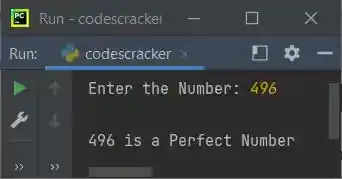 python check perfect number