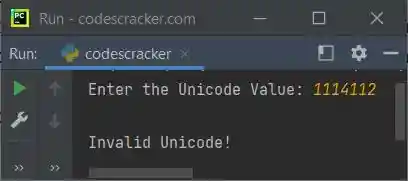 python chr function example