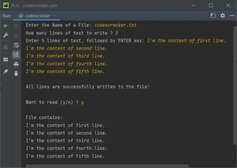 python code write text to file