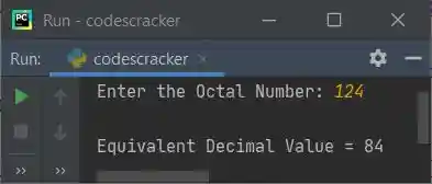python convert octal to decimal